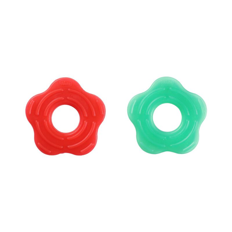 Teether Supersoft Star 2Months+ 2Pc (Red + Green) image number 2